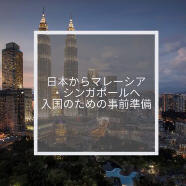 【海外旅行】日本からマレーシア・シンガポール入国の事前準備と必要なもの （2022年4月体験レポートと最新情報）