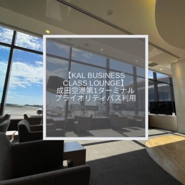 【KAL Business Class Lounge】成田国際空港第1のエアサイドラウンジ