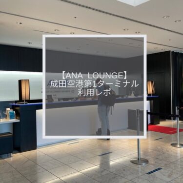 【ANA Lounge】成田空港第1ターミナル プライオリティパスを使用して利用した際のレポ（2022年）